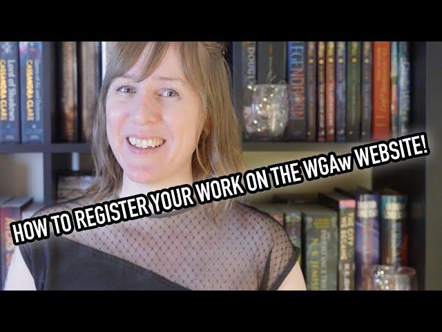 How to register your work on the Writers Guild of America's website!