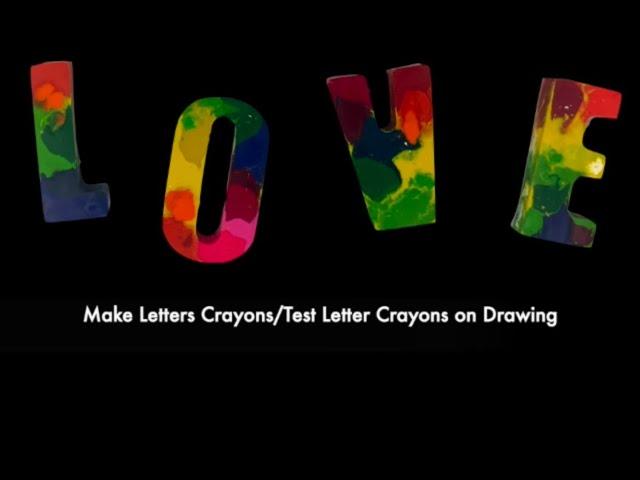 how to make crayon letters 