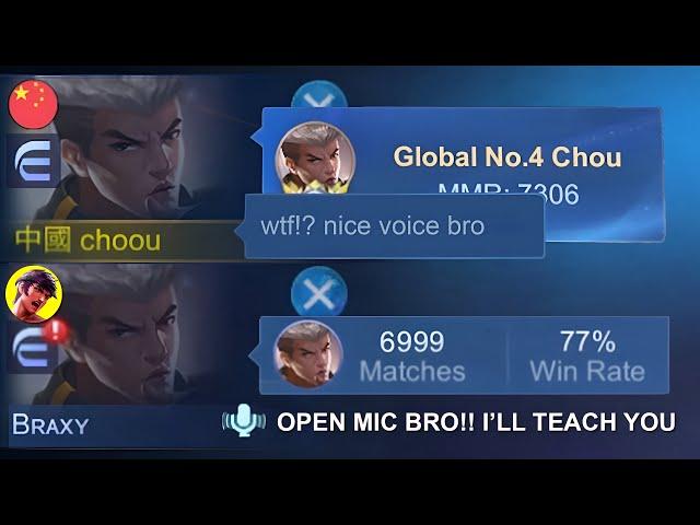 VOICE REVEAL!? I MET YOUTUBER CHOU IN RANKED AND THIS HAPPENED… (OPEN MIC BRAXY)