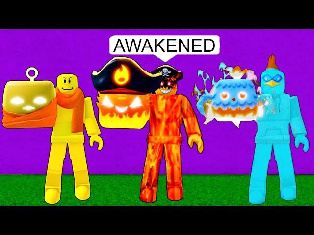 Awakening EVERY FRUIT in Blox Fruits!