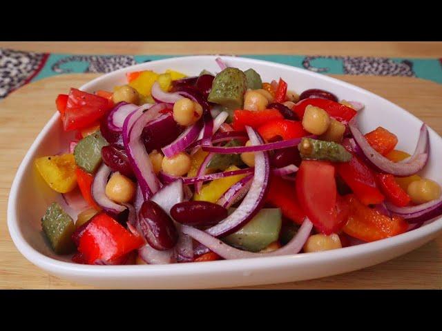 Healthy and simple Chick pea Salad Recipe Known To Impress Vegan & Vegetarian alike | PROTEIN SALAD