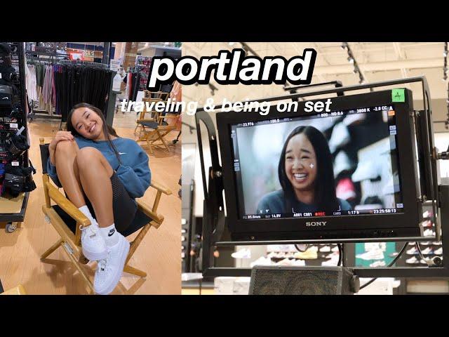 PORTLAND VLOG PT. 1 | traveling & being on set! Nicole Laeno