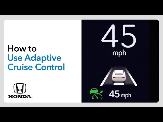 How to Use Adaptive Cruise Control (ACC) with Low-Speed Follow