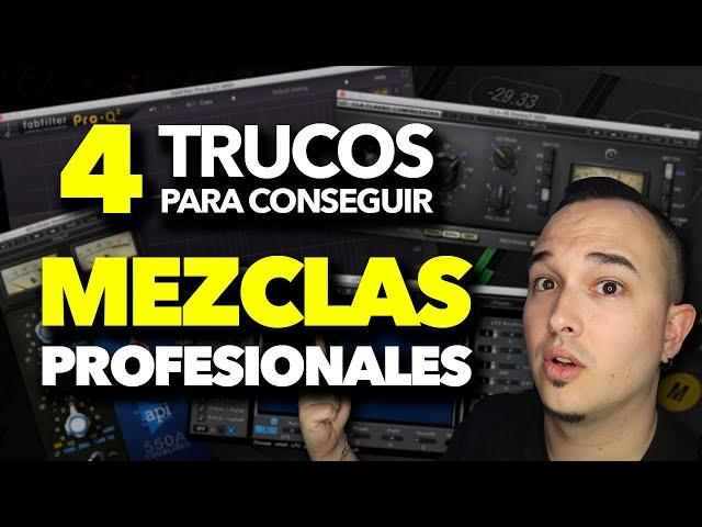 4 TIPS para lograr MEZCLAS MÁS PROFESIONALES | Tutorial de Mezcla (mezclas limpias y definidas)