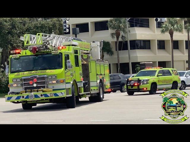 Palm Beach Gardens Fire Rescue Responding Urgently To a Elementary School Fire!