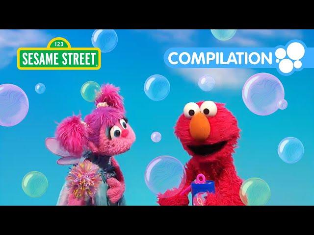 Sesame Street: Elmo Plays with Bubbles! | Bubble Fun Compilation