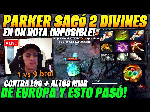 Parker morph sacó 2 Divines contra los + altos MMR de Europa en Dota de 1h y 20 y esto pasó!