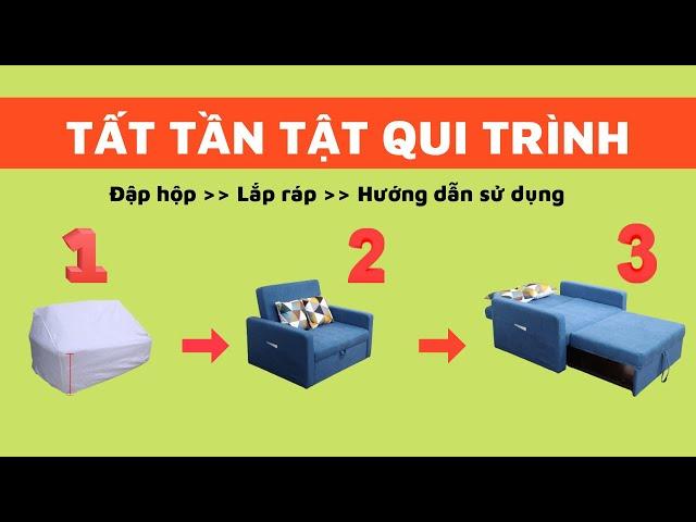 [Breaking Box] Assemble Sofa Bed 1m2 Suitable For Small Space. Funika