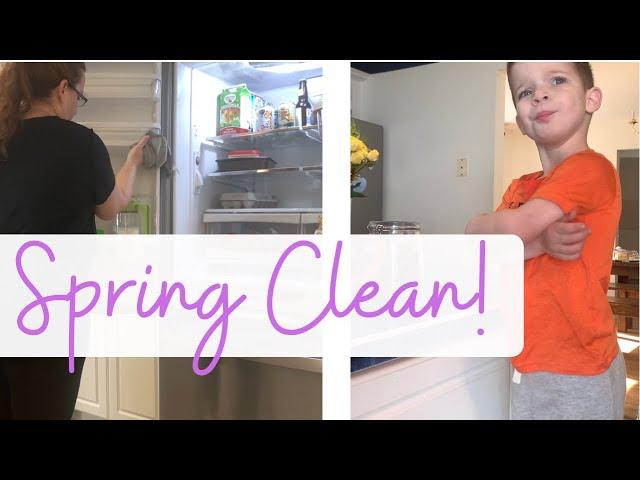 SPRING CLEANING Kitchen || Part 1 || Deep Clean Pantry, Freezer, and Fridge || Clean with Me