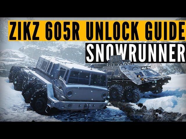 SnowRunner: How to UNLOCK Zikz 605R & Cosmodrome GARAGE