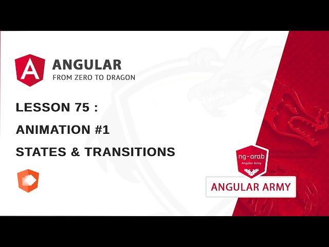 Animation - Part 1 :  States & Transitions | Master Angular Framework In Arabic