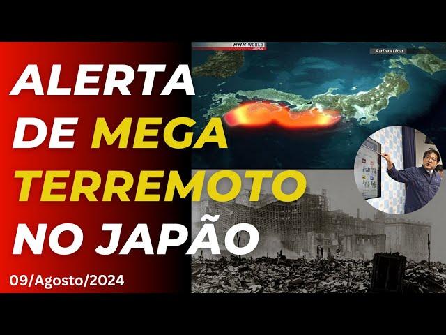 ALERTA DE MEGA TERREMOTO "NANKAI TROUGH" NO JAPÃO - 09/AGOSTO/2024