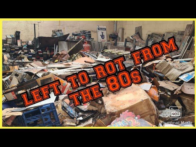 RETRO SHOP LEFT TO ROT FROM THE 80S...ITS FULL OF GAMES VIDEO AND MORE