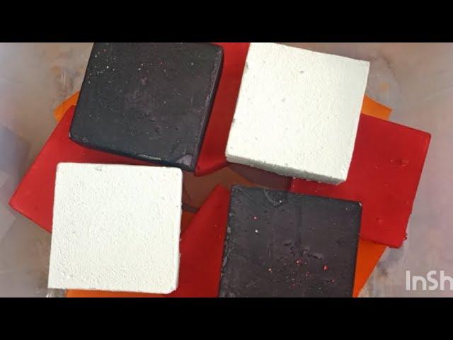 dyed blocks  and 2 PJ reformed gym chalk ️ #dyedgymchalk #asmrsounds