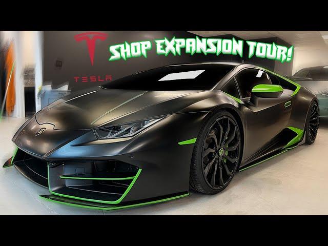 New Shop Expansion Tour! Shop filled with Teslas