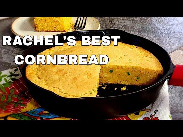 RACHEL’S BEST CORNBREAD // Cheesy Jalapeño-Fluffy and Moist ️ Step by Step