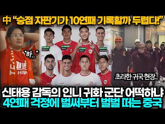 [중국반응] "우린 아무도 못 이겨!" 신태용의 인도네시아에 패배 예상하며 자포자기한 중국