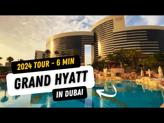 Hotel Grand Hyatt Dubai - 5 star - 2024 walking tour - best hotel in #Dubai with kids