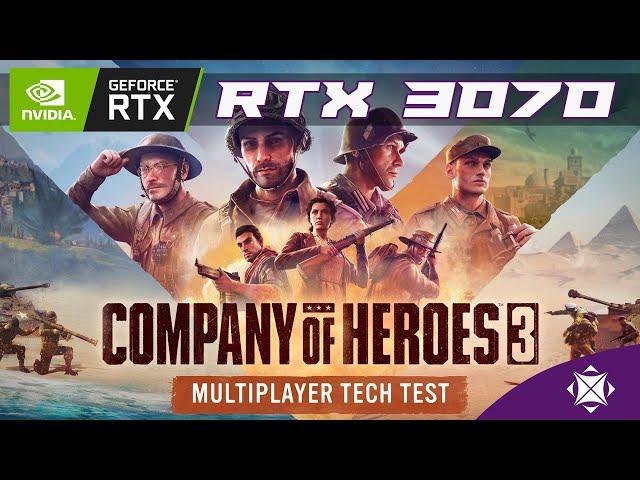 Company of Heroes 3 Tech Test BENCHMARK | RTX 3070 + Ryzen 5 3600X | Ultrawide 1080p