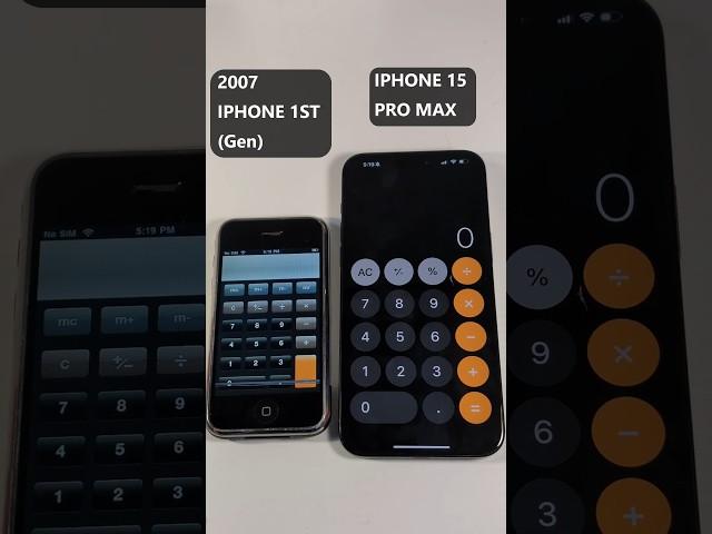 2007 iPhone 1st Generation VS iPhone 15 Pro Max Speed Test