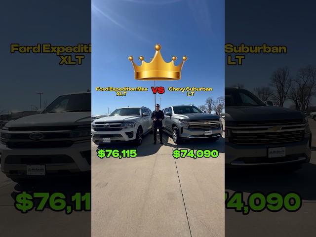 Battle of the Giants: Chevy Suburban vs Ford Expedition Max - Who Wins?