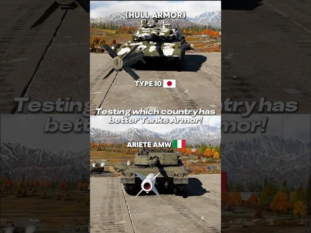 Type 10 VS Ariete Armor Test! #warthunder