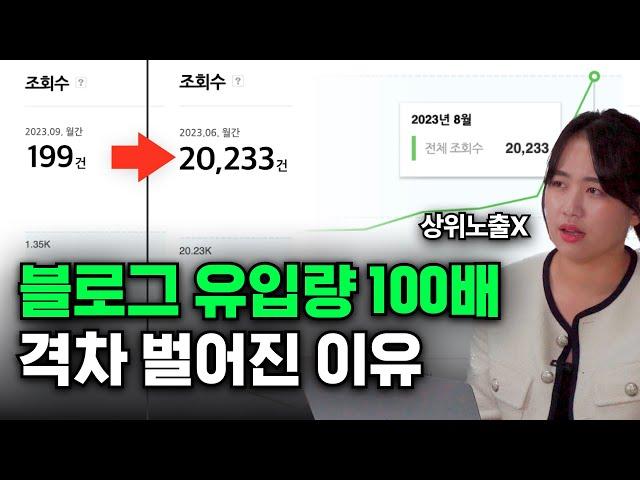 네이버블로그 조회수 늘리기 100배 차이낸 방법 ( 1일1포스팅? 제발 하지마세요 )