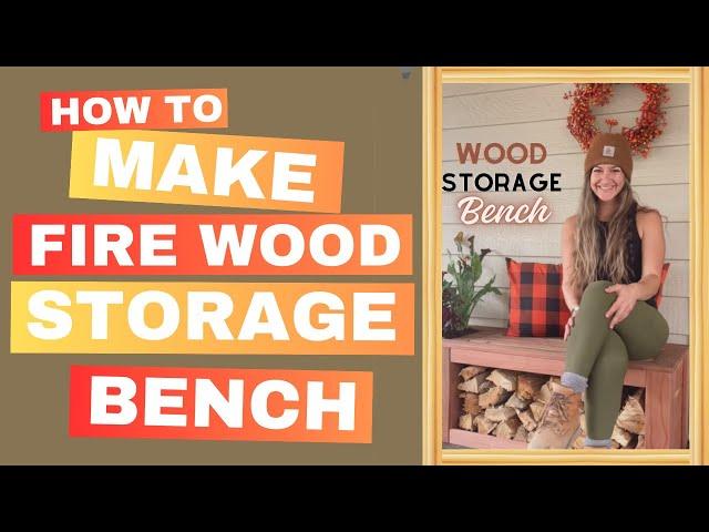 Crafting Comfort: DIY Firewood Storage Bench Build with A Planter Box | Transform Your Outdoor Space