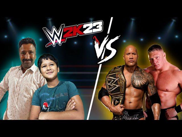 I Play 2.V.2 In WWE With My Father || chinu gamez ||