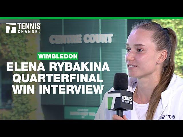 Elena Rybakina's Reaction to 2024 Wimbledon Run | 2024 Wimbledon Quarterfinal