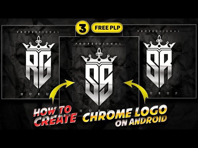 FREE to DOWNLOAD - 3 Professional Logo | Pixellab Plp file | Chrome Effect | Atulzalaedits