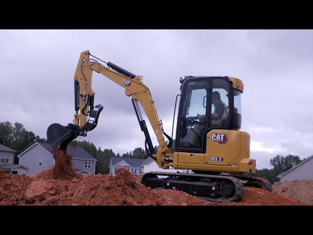 Overview of the Cat® Next Generation 302.7 CR, 303 CR and 303.5 CR Mini Excavators
