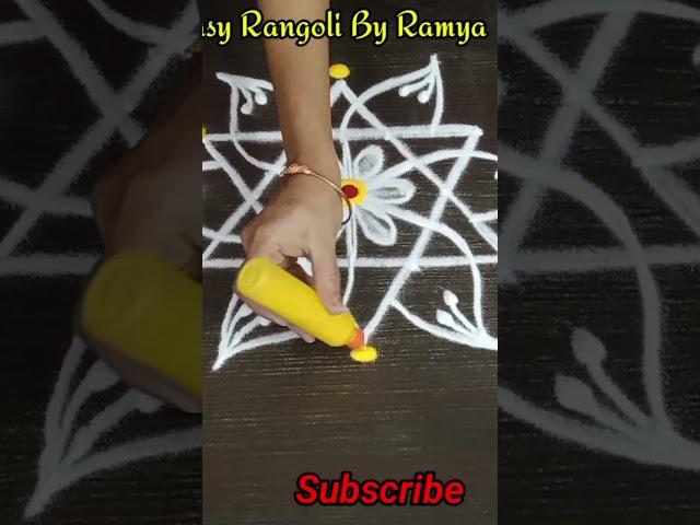 #shorts Easy rangoli for beginners #starkolam
