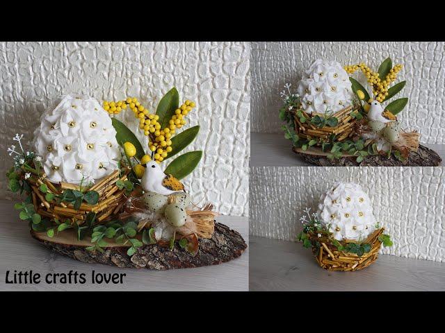 DIY Easter Crafts.. Easter composition. Easter decor idea.  easter egg
