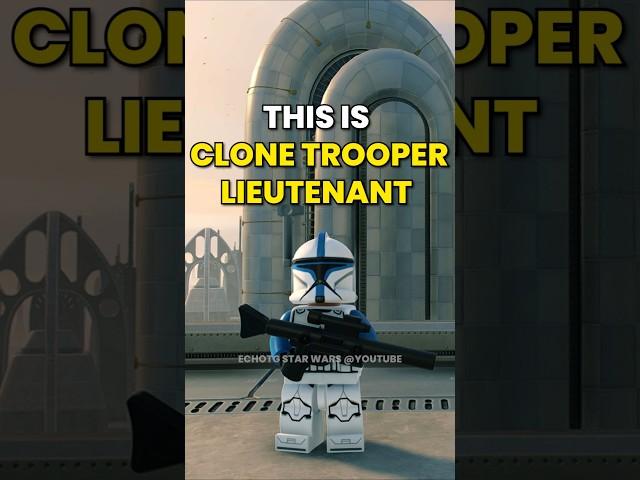 This is Clone Trooper Lieutenant #starwars