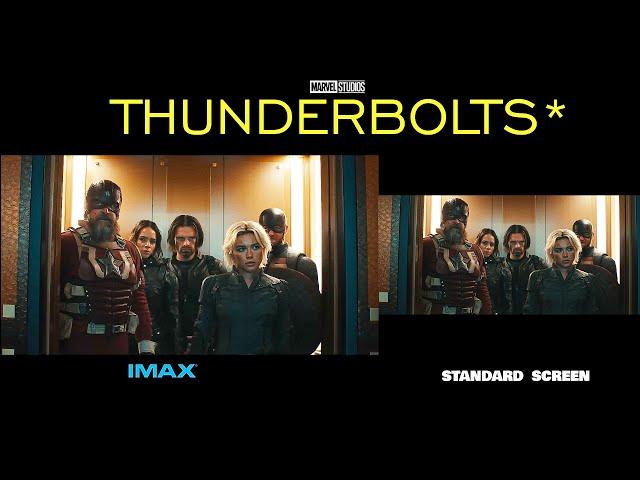 THUNDERBOLTS : IMAX Screen Vs Standard Screen Trailer (4K ULTRA HD) 2025