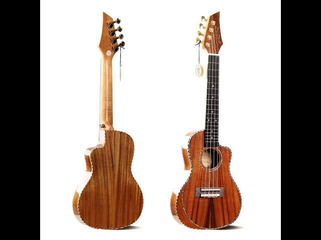 Oriental Cherry Solid Top High Quality Ukulele W-D12-24