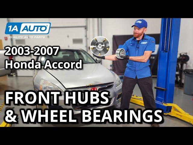 How to Replace Front Wheel Bearings & Hubs 2003 2007 Honda Accord