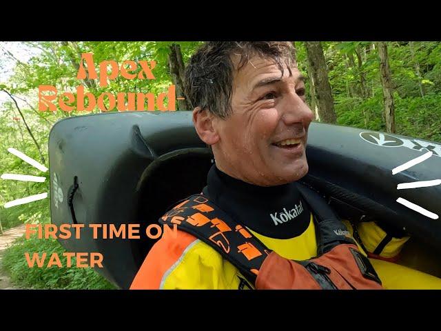 Apex Watercraft- Rebound Freestyle Kayak- 1st Test Run