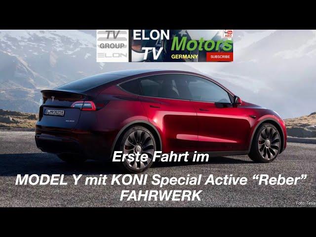 Model Y mit Top Fahrwerk: KONI Special Active "Reber Edition" - Erste Fahrt nach Umbau