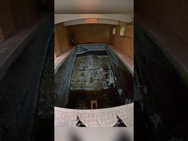 A very dirty indoor pool  #satisfying