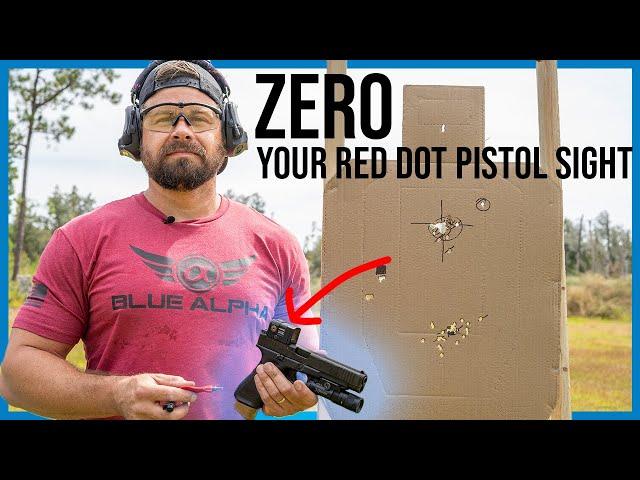 How to Zero a Red Dot Sight on a Pistol (The Easy Way)