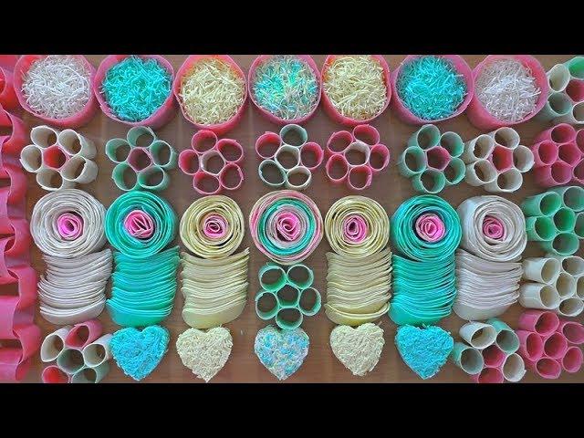 HEARTS/ROSETTES/Crushing soap boxes/Satisfying Crunchy Soap ASMR! CRUSHING SOAP SHAVINGS.