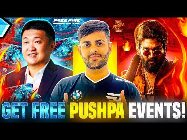 GET PUSHPA EVENT IN FREE FIRE  || #ffpushpa #freefire #pusphaffevent