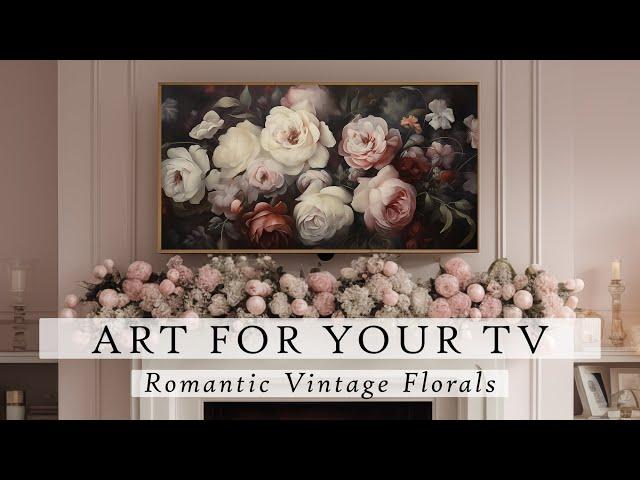 Romantic Vintage Floral Art For Your TV | Vintage Art TV | TV Art Slideshow | TV Art | 4K | 5 Hours