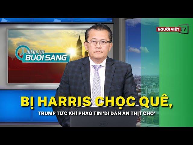 Bị Harris chọc quê, Trump tức khí phao tin 'di dân ăn thịt chó'