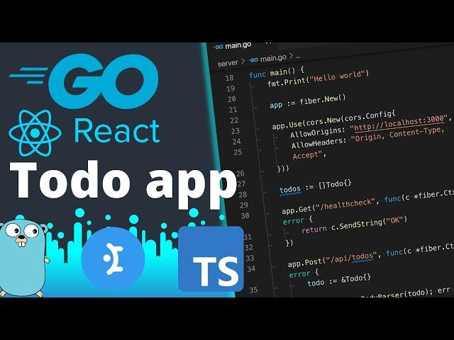 Build A Go REST API, React.js & TypeScript Todo Application