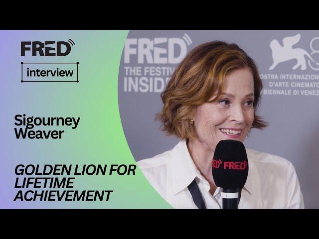 GOLDEN LION FOR LIFETIME ACHIEVEMENT:  interview with Sigourney Weaver  #Venezia81