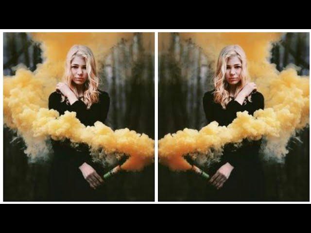 Cute Girl Color Smoke Motion Picture | Cute Girl | Motion Picture | Color Smoke | Photo In motion