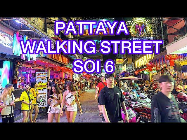 Walking Street Pattaya 2025  Must-See Nightlife & Soi 6 Tour!